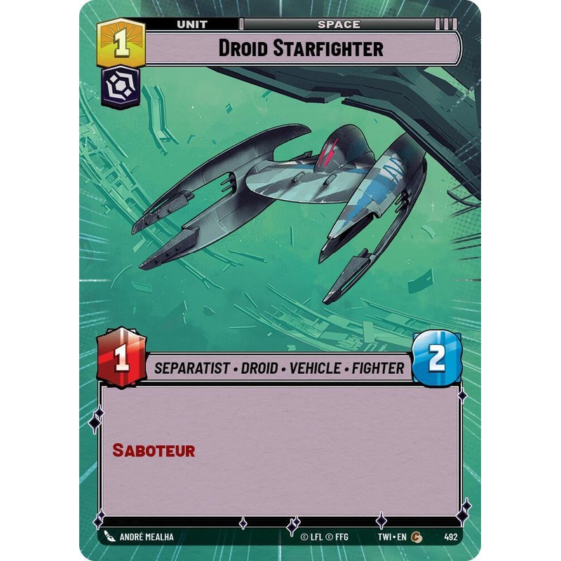 SWU – Droid Starfighter (492) (Hyperspace Foil)