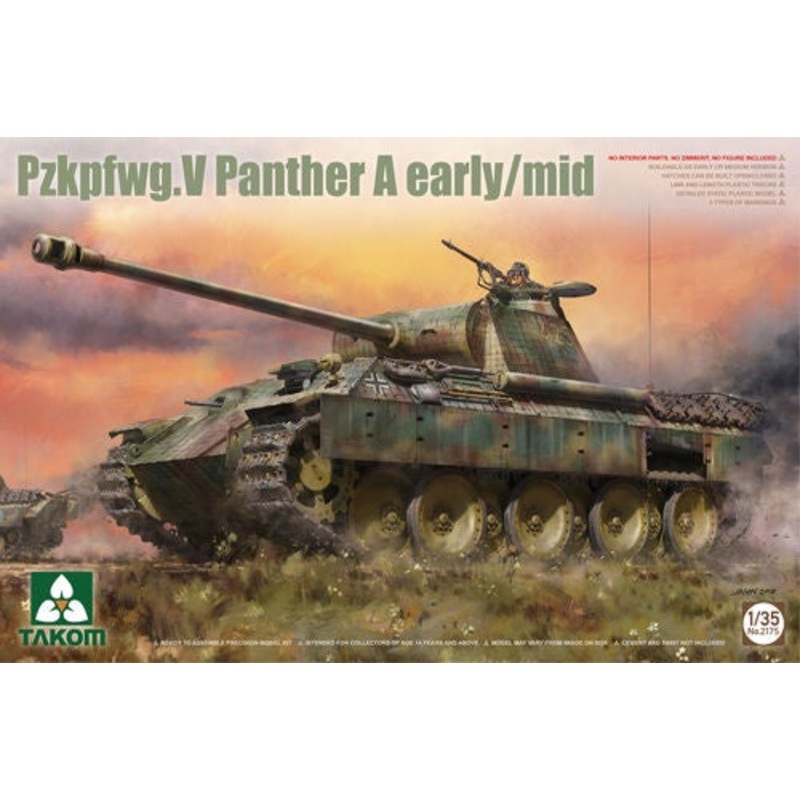 Takom – 1/35 Pzkpfwg.V Panther A Early/Mid