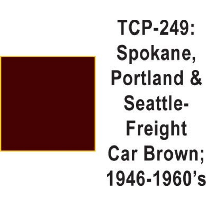 Tru Color TCP-249 Spokane Portland and Seattle Freight Car Brown 1 Fluid Ounce