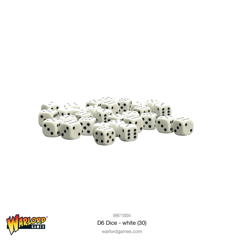 Warlord – Spot dice 10mm – White (30)