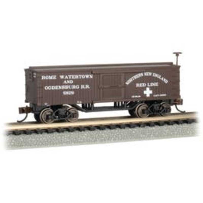 Bachmann #15658 Rome Watertown & Ogdensburg – Old Time Box Car
