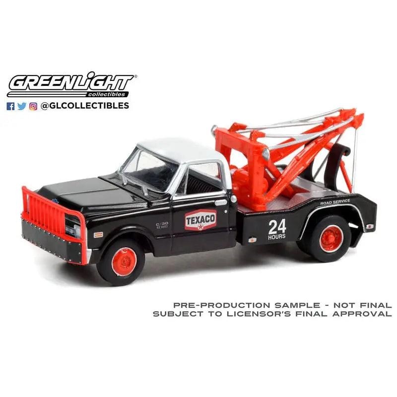 Greenlight – 1970 Chevrolet C-30 Dually Wrecker – Texaco 24 Hour Road Service -1:64 diecast