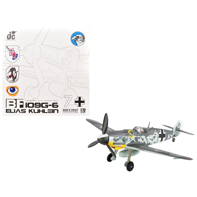 Messerschmitt BF 109G-6 Fighter Aircraft “JG 51 Bulgaria” (1944) German Luftwaffe 1/72 Die Cast Model by JC Wings