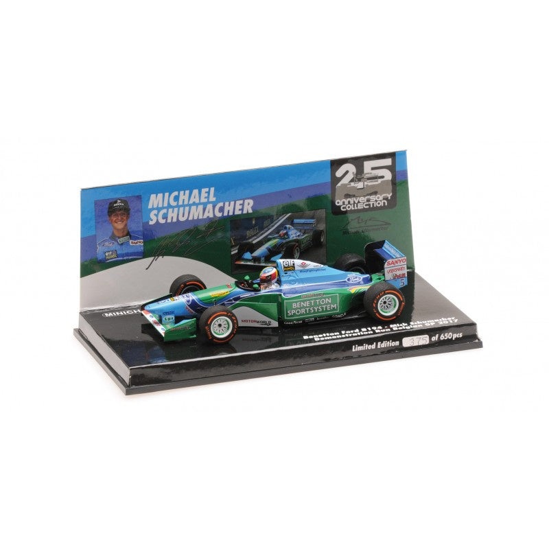 Minichamps – 1/43 Benetton Ford B194 (M.Schumacher) Demo Run Belgian GP 2017
