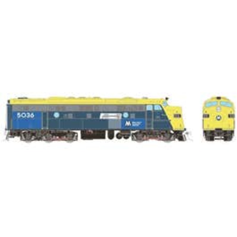 Rapido 14069 HO EMD FL9 (DC/Silent): Metro North – Blue & Yellow Patch: #5036