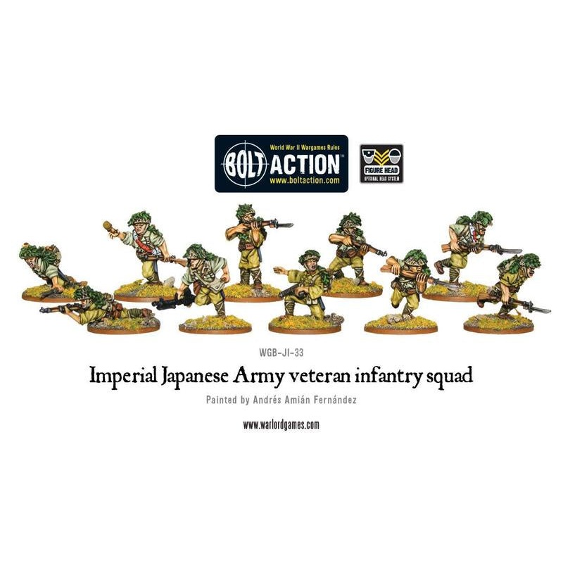 Warlord – Bolt Action: Japanese Veteran Infantry Squad (Metal)