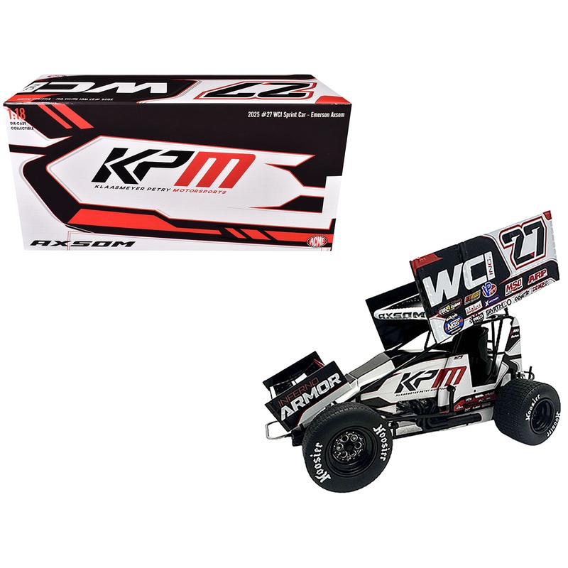 Winged Sprint Car #27 Emerson Axsom “WCI” Klaasmeyer Petry Motorsports (2025) 1/18 Diecast Model Car by ACME