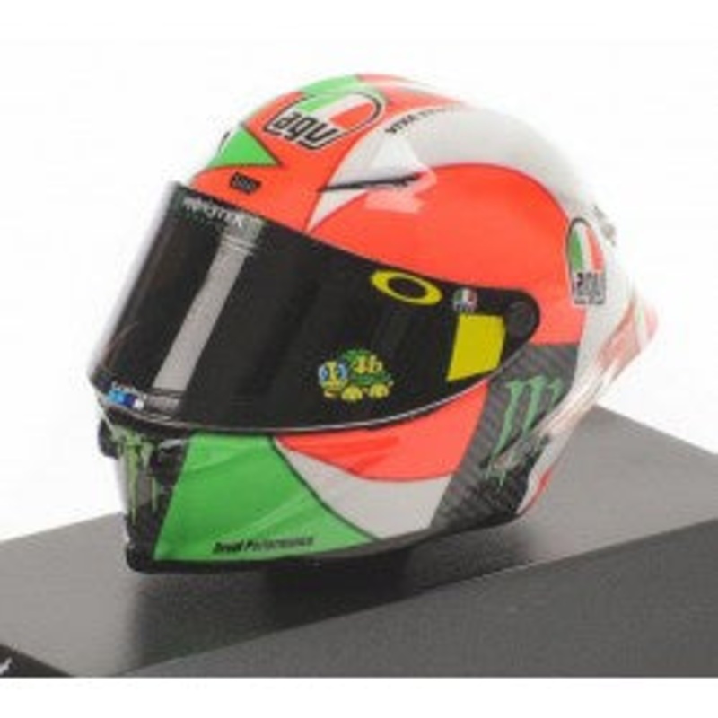 Minichamps – 1/8 AGV Helmet (V. Rossi) MotoGP Mugello 2018