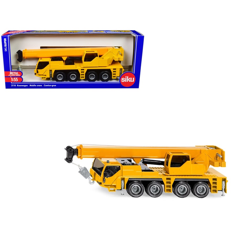 Mobile Crane Yellow 1/55 Diecast Model by Siku