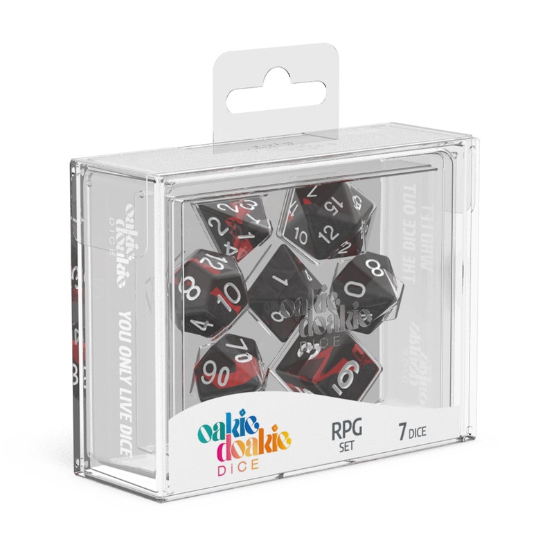 Oakie Doakie Dice – RPG Set Enclave Ruby (7)