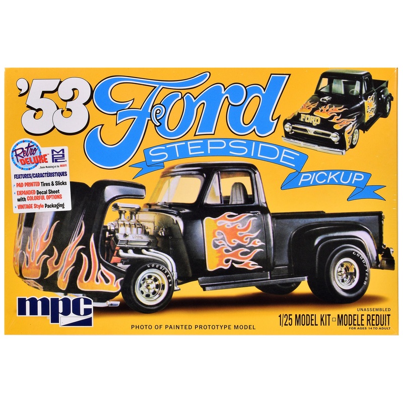 Skill 2 Model Kit 1953 Ford Stepside Pickup Truck 1/25 Scale Model by MPC