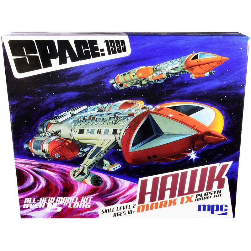 Skill 2 Model Kit Hawk Mark IX Space Fighter “Space: 1999” (1975-1977) TV Show 1/48 Scale Model by MPC