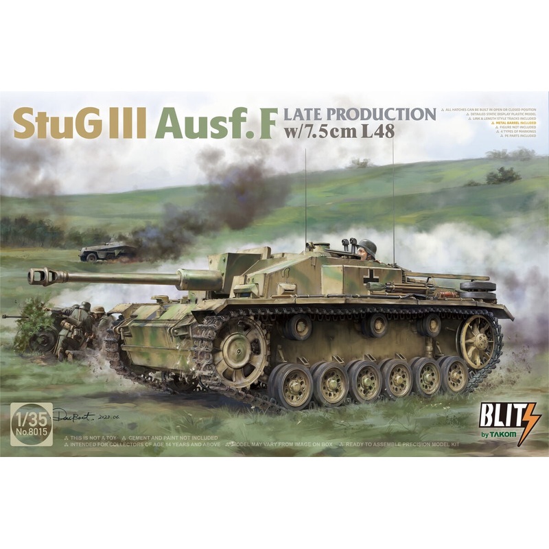 Takom – 1/35 StuG III Ausf.F Late Production with 7.5cm L48