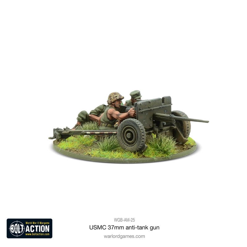 Warlord – Bolt Action: USMC M3A1 37mm Anti-Tank Gun (Metal)