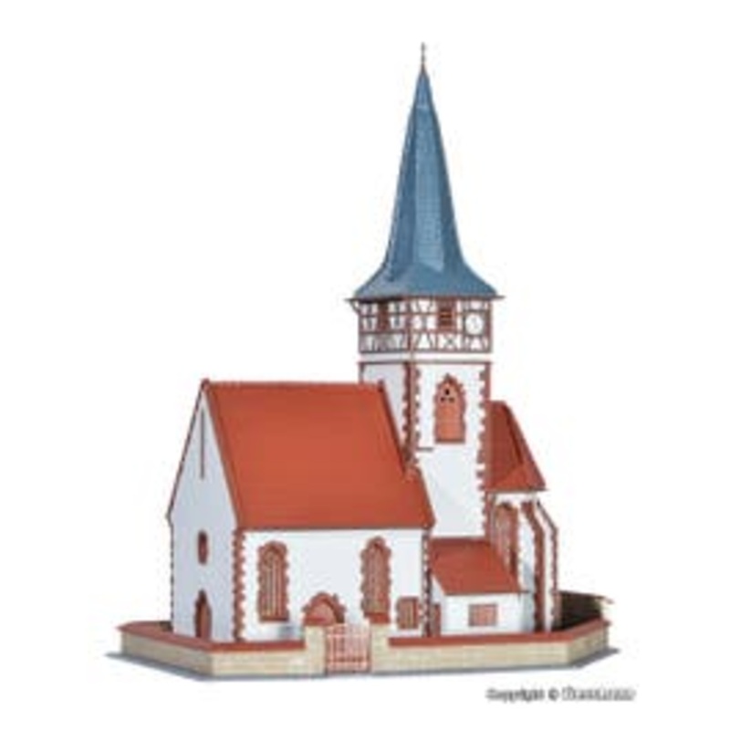 Kibri 39772  HO Village church Ditzingen kit