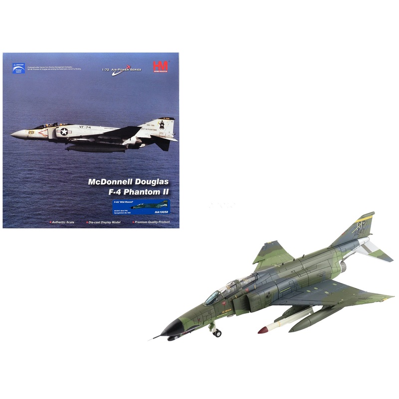 McDonnell Douglas F-4G Phantom II Fighter-Bomber Aircraft “Wild Weasel 52nd TFW Spangdahlem AB” (1985) United States Air Force “Air Power Series” 1/72 Diecast Model by Hobby Master