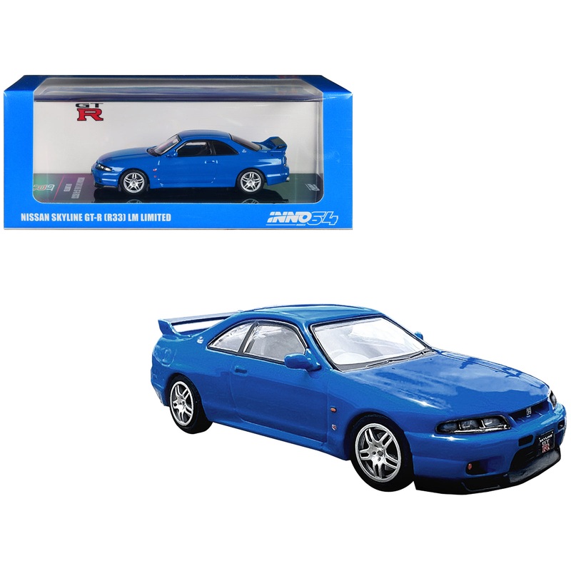 Nissan Skyline GT-R (R33) RHD (Right Hand Drive) Blue “LM Limited” 1/64 Diecast Model Car by Inno Models