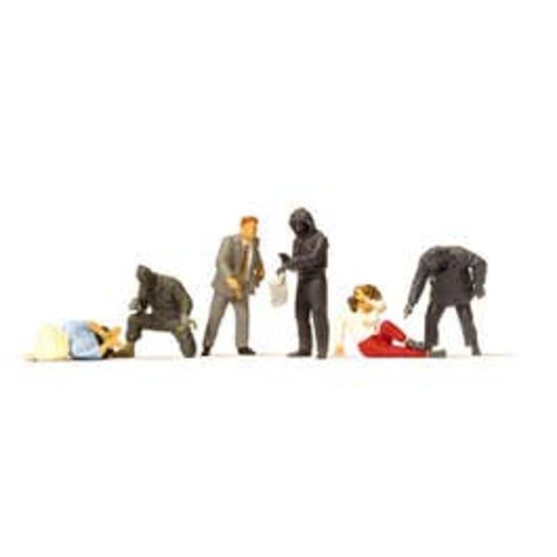 Preiser 10588  HO Robbers and Victims