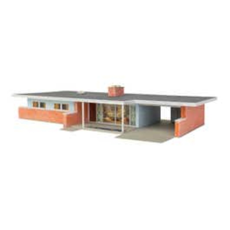 Walthers 933-4156 HO Mid-Century Modern Home Kit