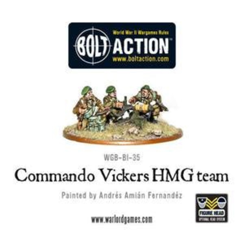 Warlord – Bolt Action  Commando Vickers HMG team