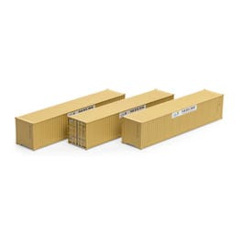 Athearn 16389  HO 40ft Low Cube Container – Mobile Modular (3 pack)