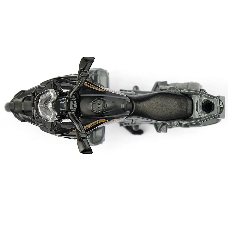 BMW R1250 GS LCI Motorcycle Black and Gray Diecast Model by Siku