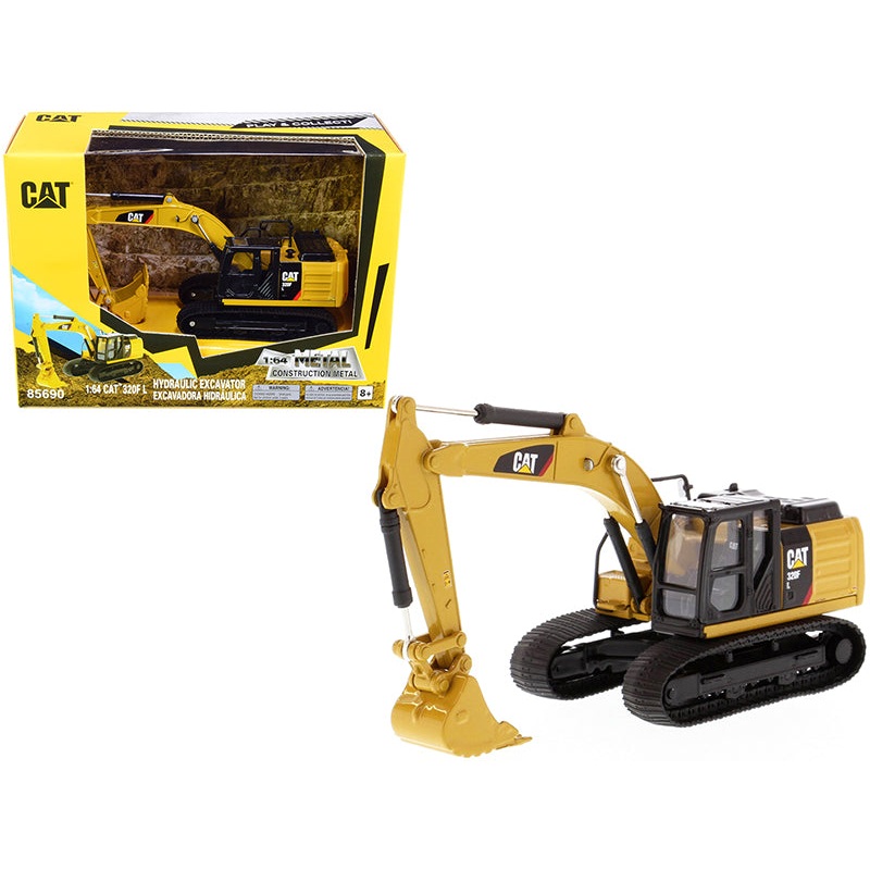 CAT Caterpillar 320F L Hydraulic Excavator “Play & Collect!” Series 1/64 Diecast Model by Diecast Masters