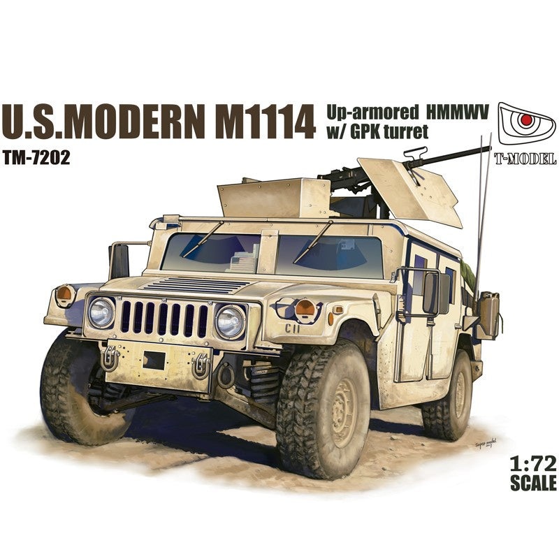 T-Model – 1/72 U.S. Modern M1114 Up-armored HMMWV with GPK Turret