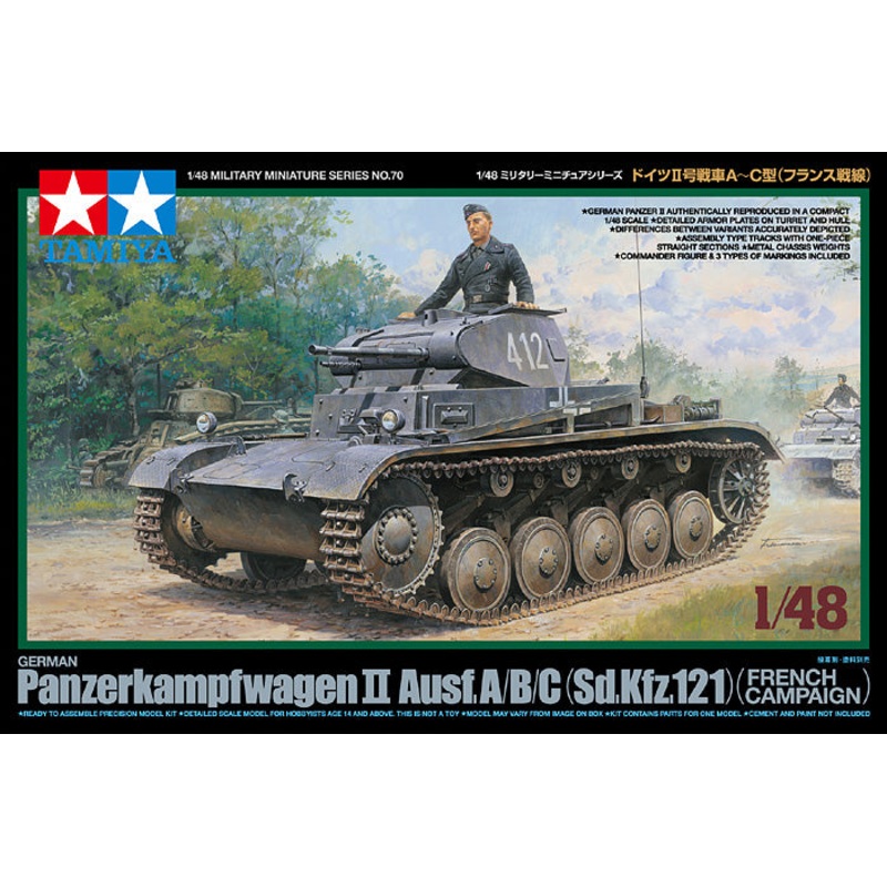 Tamiya – 1/48 German Pzkw II Ausf.A/B/C (Sd.Kfz.121)
