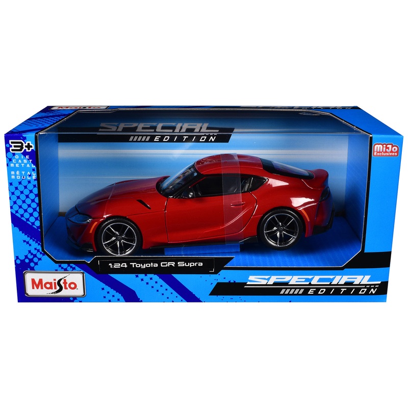 Toyota GR Supra Red “Special Edition” Series 1/24 Diecast Model Car by Maisto