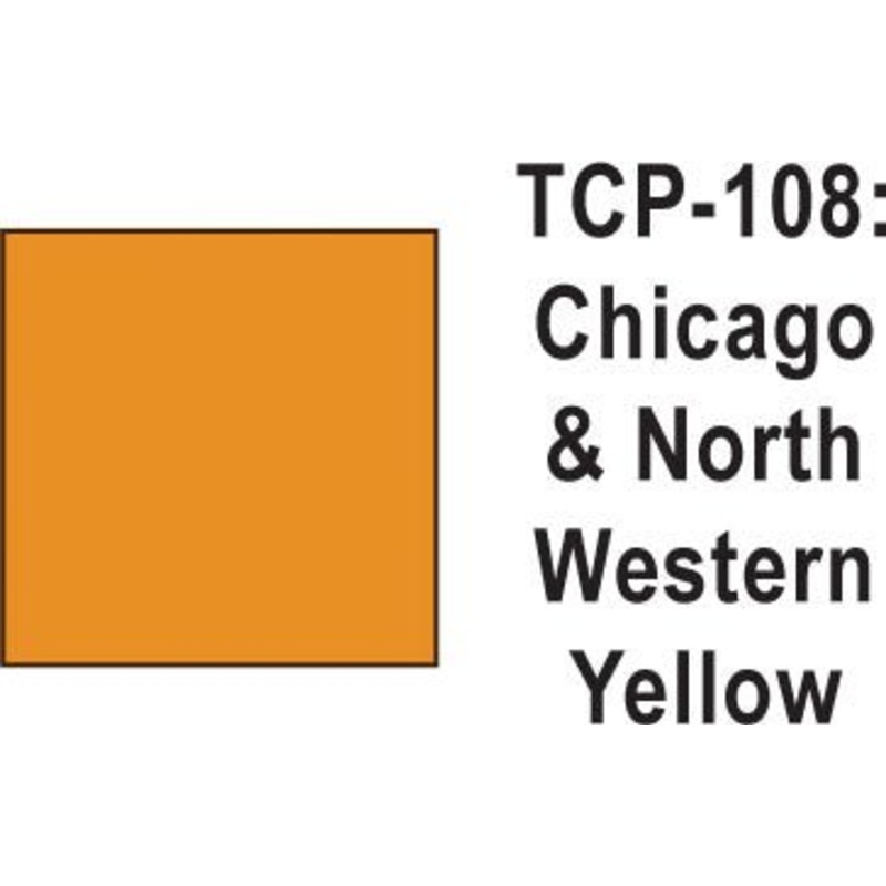 Tru Color TCP-108 Chicago and North Western Yellow Paint 1 ounce