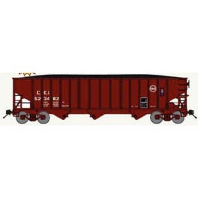 Bluford Shops 14600 N 14-Panel 3-Bay Hopper Chicago & Eastern Illinois buzzsaw #C&EI 523482