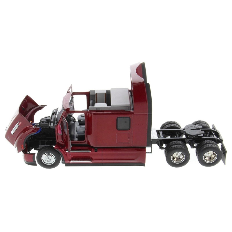 Peterbilt 579 Ultraloft Tractor Truck Red Metallic “Transport Series” 1/32 Diecast Model by Diecast Masters