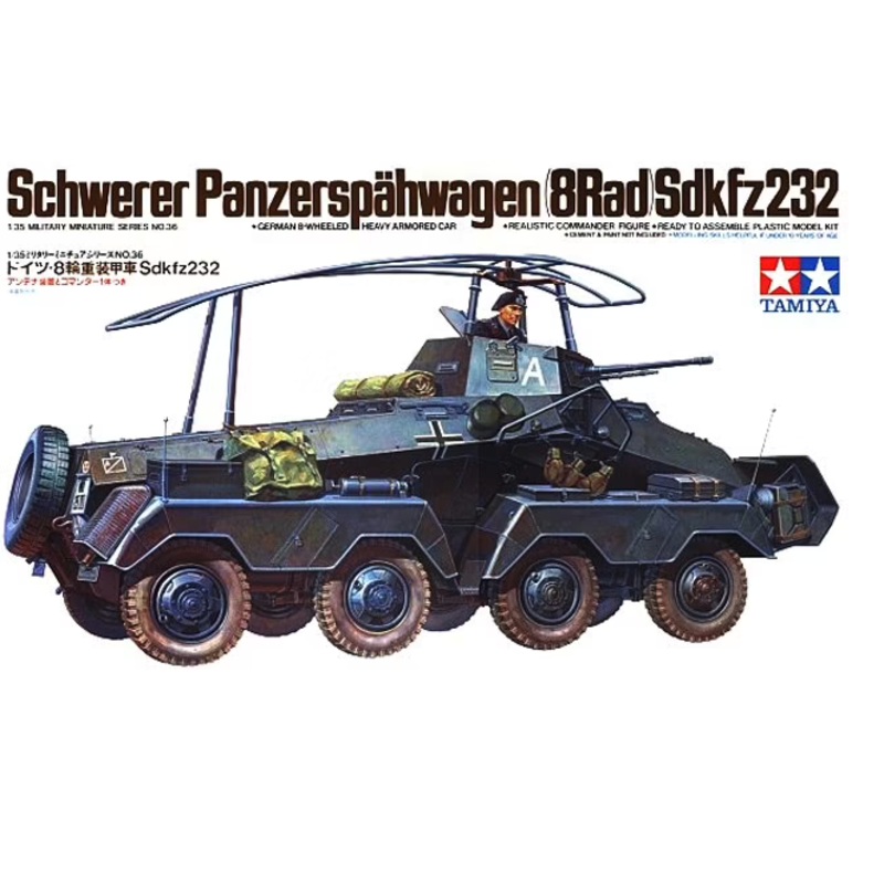 Tamiya – 1/35 Schwerer Panzerspahwagen (8Rad) Sdkfz232