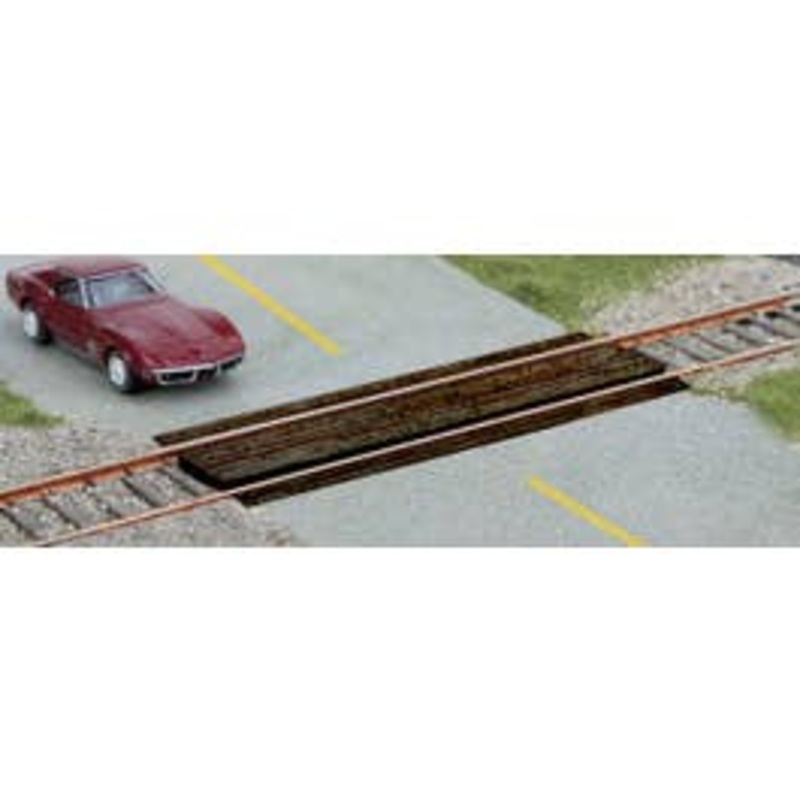 Walthers #949-4159 Wood Grade Crossing Double Track (2pcs)- kit