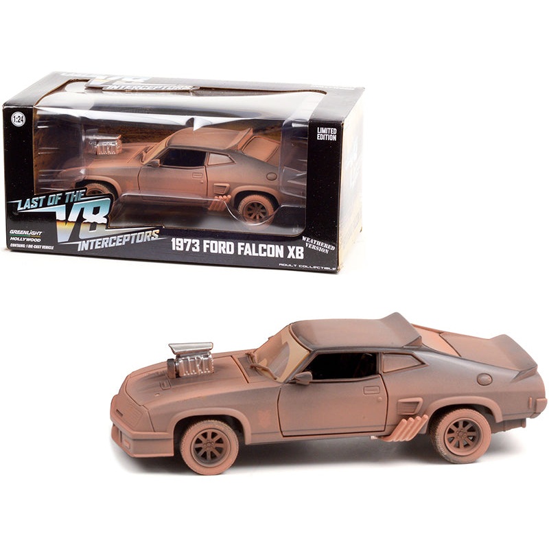 1973 Ford Falcon XB (Weathered Version) “Last of the V8 Interceptors” (1979) Movie 1/24 Diecast Model Car by Greenlight