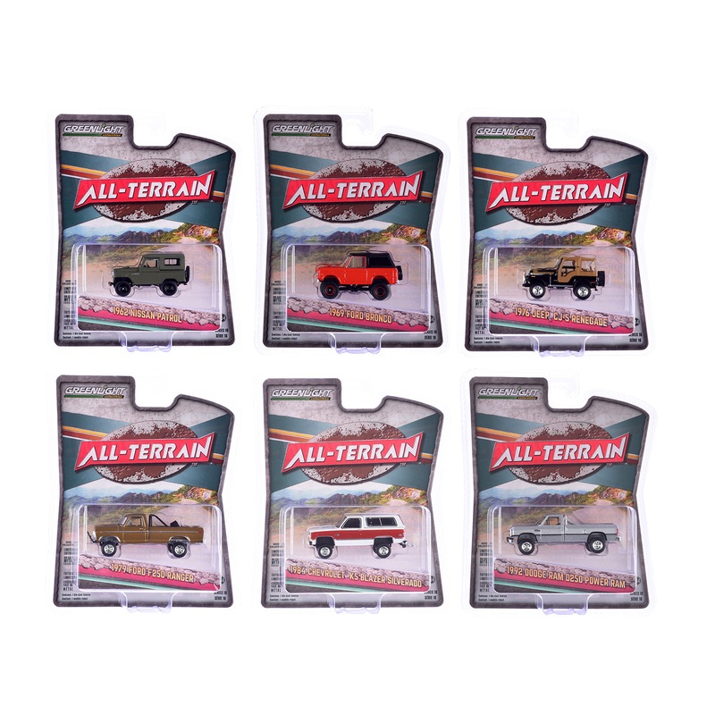 “All Terrain” Series 16 Set of 6 pieces 1/64 Diecast Model Cars by Greenlight