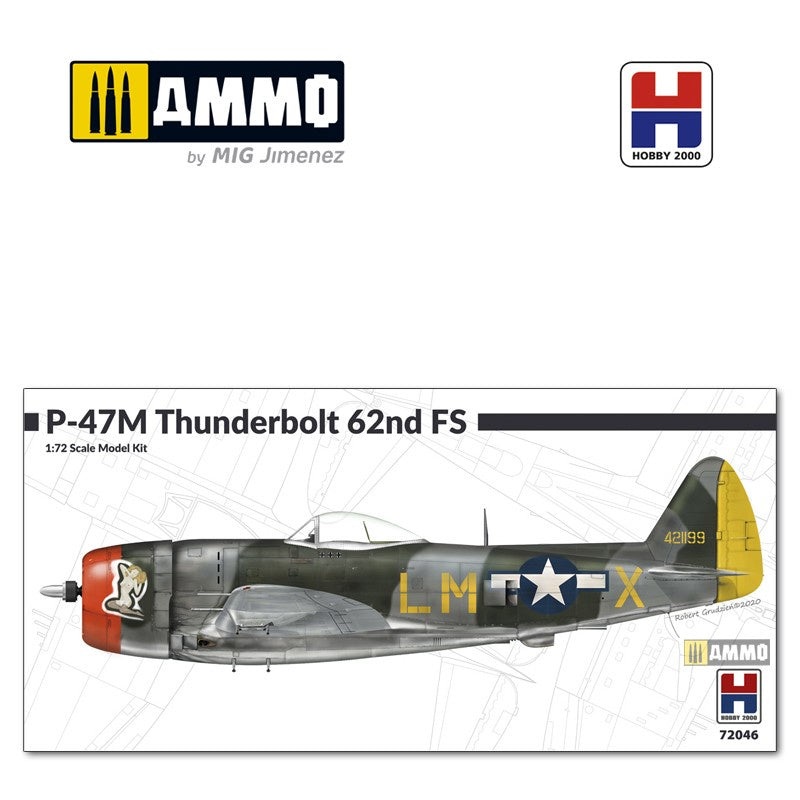 Hobby 2000 – 1/72 P-47M Thunderbolt 62nd Fighter Squadron