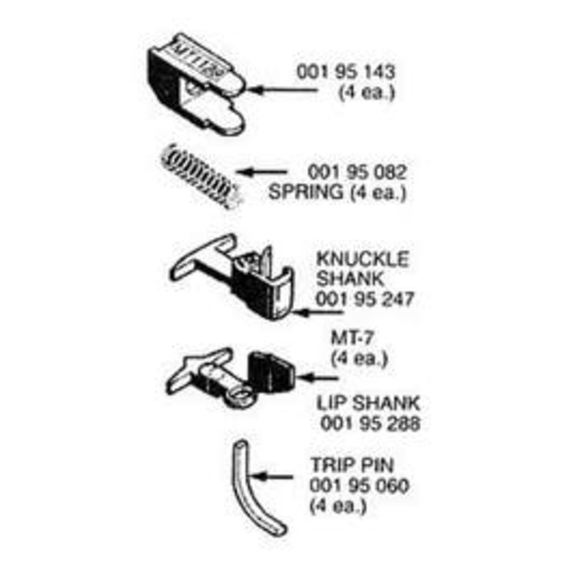Micro Trains #00130013 MT-10 couplers Universal Coupler Conversion Medium Shanks 2 pr