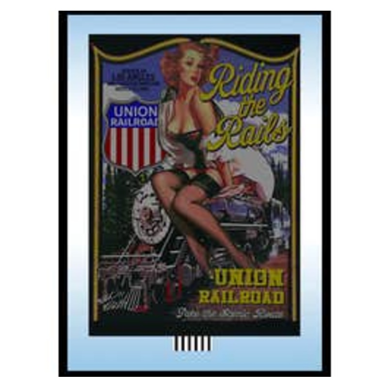 Miller Engineering 44-7502 Sm. Riding the Rails Billboard
