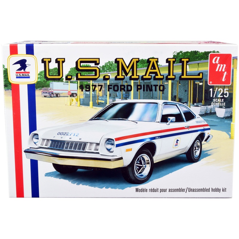 Skill 2 Model Kit 1977 Ford Pinto “United States Postal Service (USPS)” 1/25 Scale Model by AMT