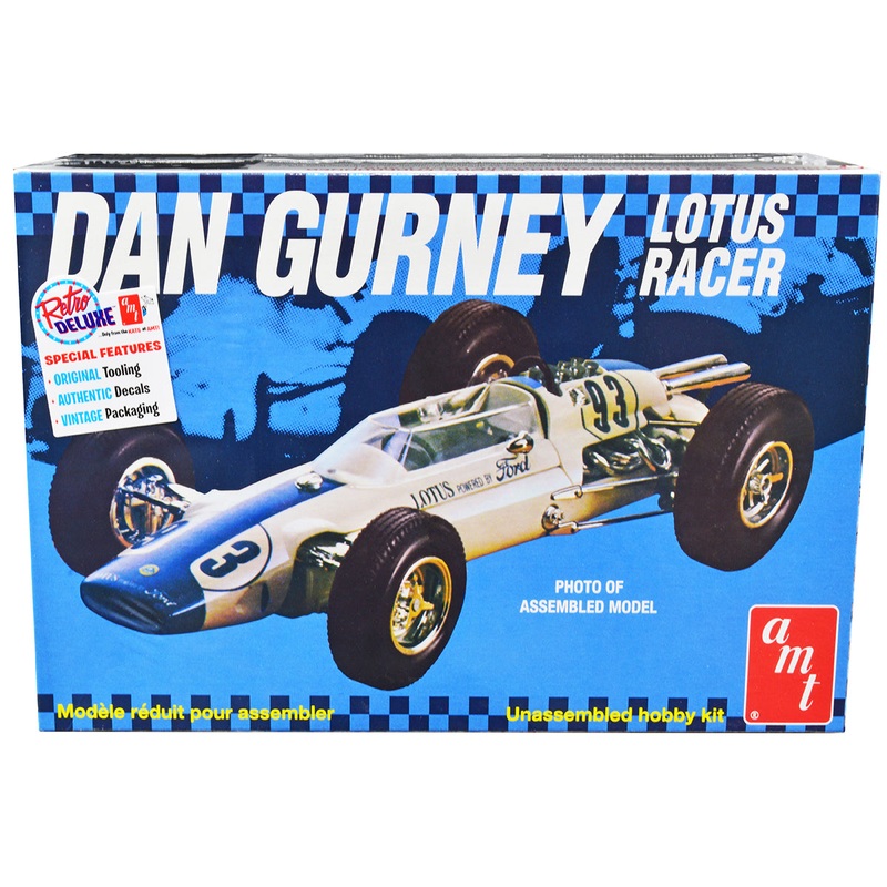Skill 2 Model Kit Dan Gurney Lotus Racer 1/25 Scale Model by AMT