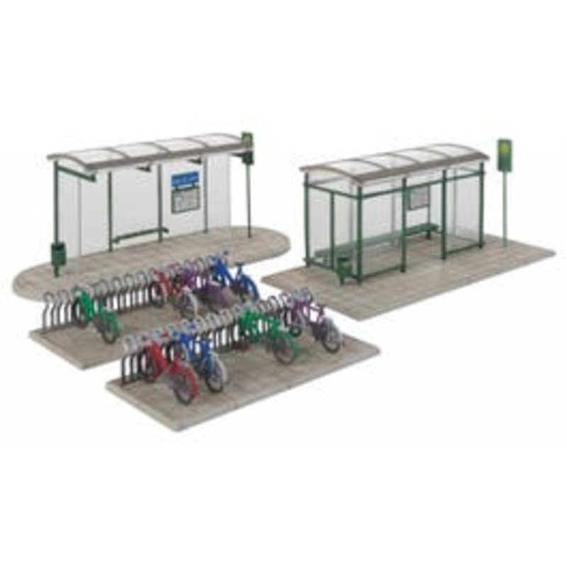 Walthers 933-3552 Modern Bus Shelter — Kit