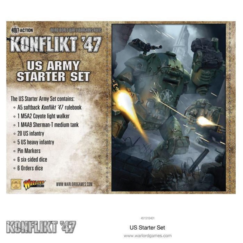 Warlord – Konflikt ’47 US Army Starter Set (Plastic/Metal/Resin)