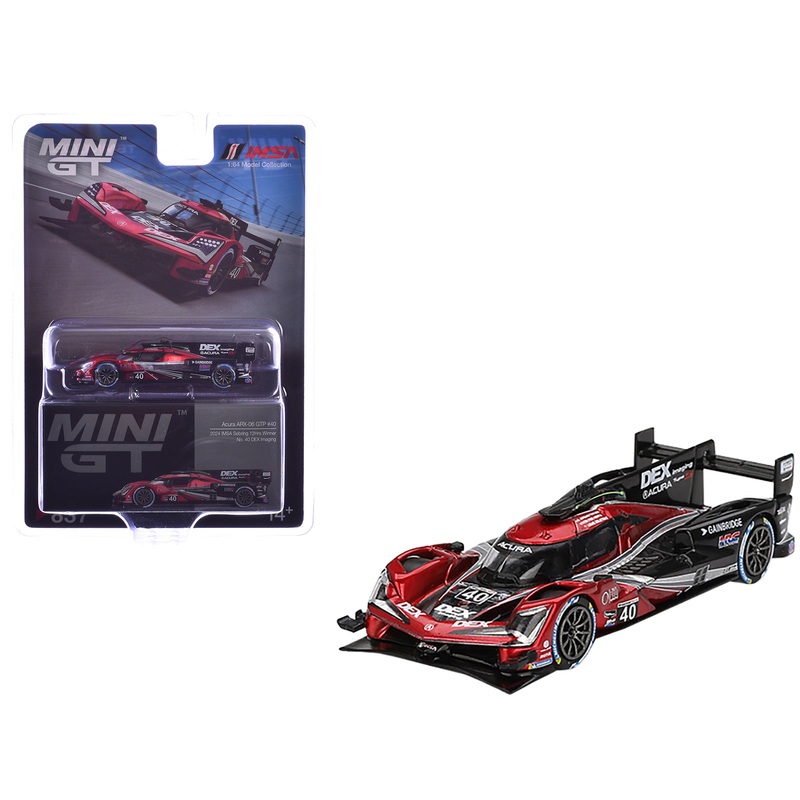 Acura ARX-06 GTP #40 Louis Deletraz – Colton Herta – Jordan Taylor “Wayne Taylor Racing with Andretti” Winner IMSA “12 Hours of Sebring” (2024) Limited Edition 1/64 Diecast Model Car by Mini GT