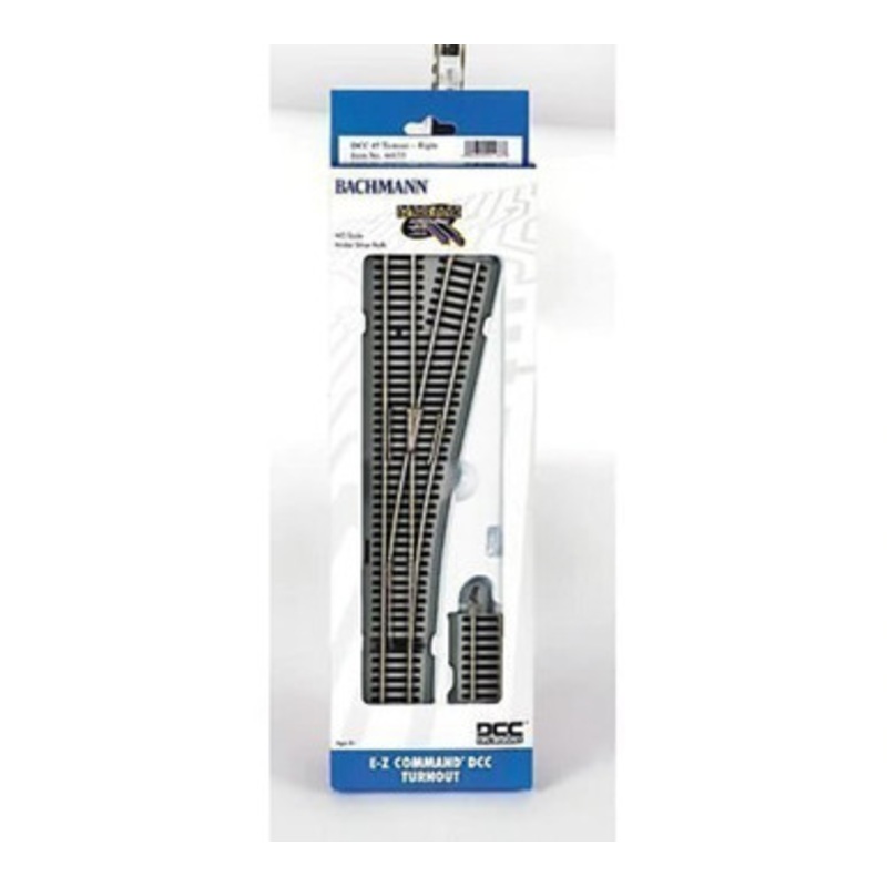 Bachmann 44133 HO Scale E-Z Command #5 DCC Turnout  Right