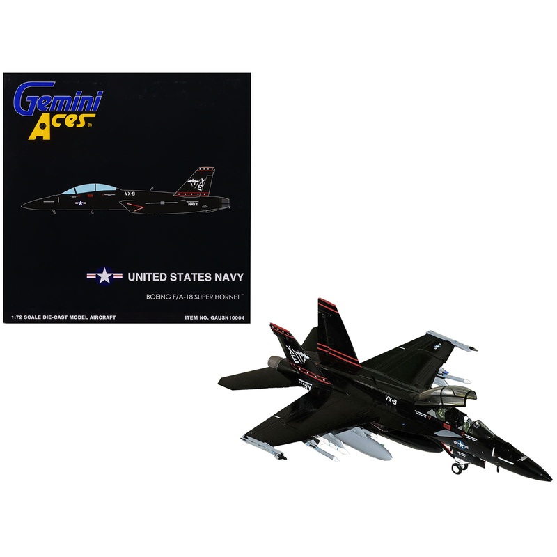 Boeing F/A-18 Super Hornet Fighter Aircraft “VX-9 Vampires” United States Navy “Gemini Aces” Series 1/72 Diecast Model Airplane by GeminiJets
