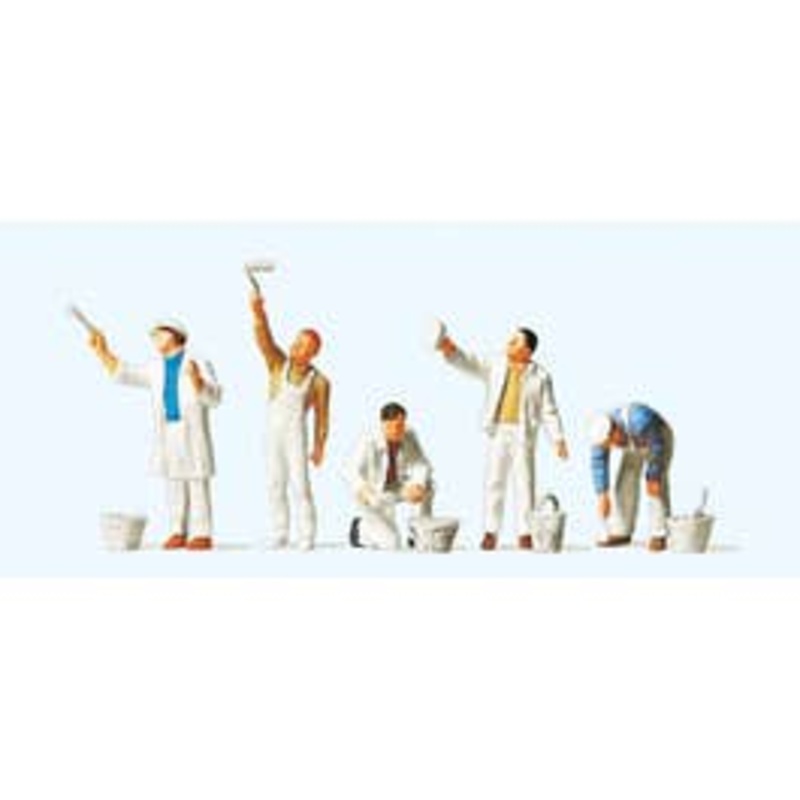 Preiser 10477  HO Painters 5 pcs