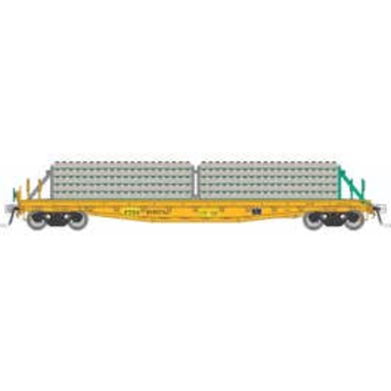Rapido 138306 HO F30D 50' Tie Car: FTSX – MOW: 6-Pack