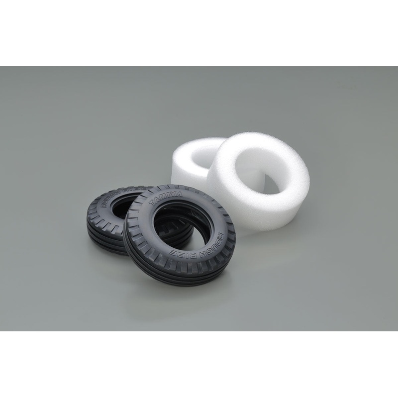 Tamiya – BB01 Ribbed “Rough Ride” Tyres w/ Sponge (2pcs)
